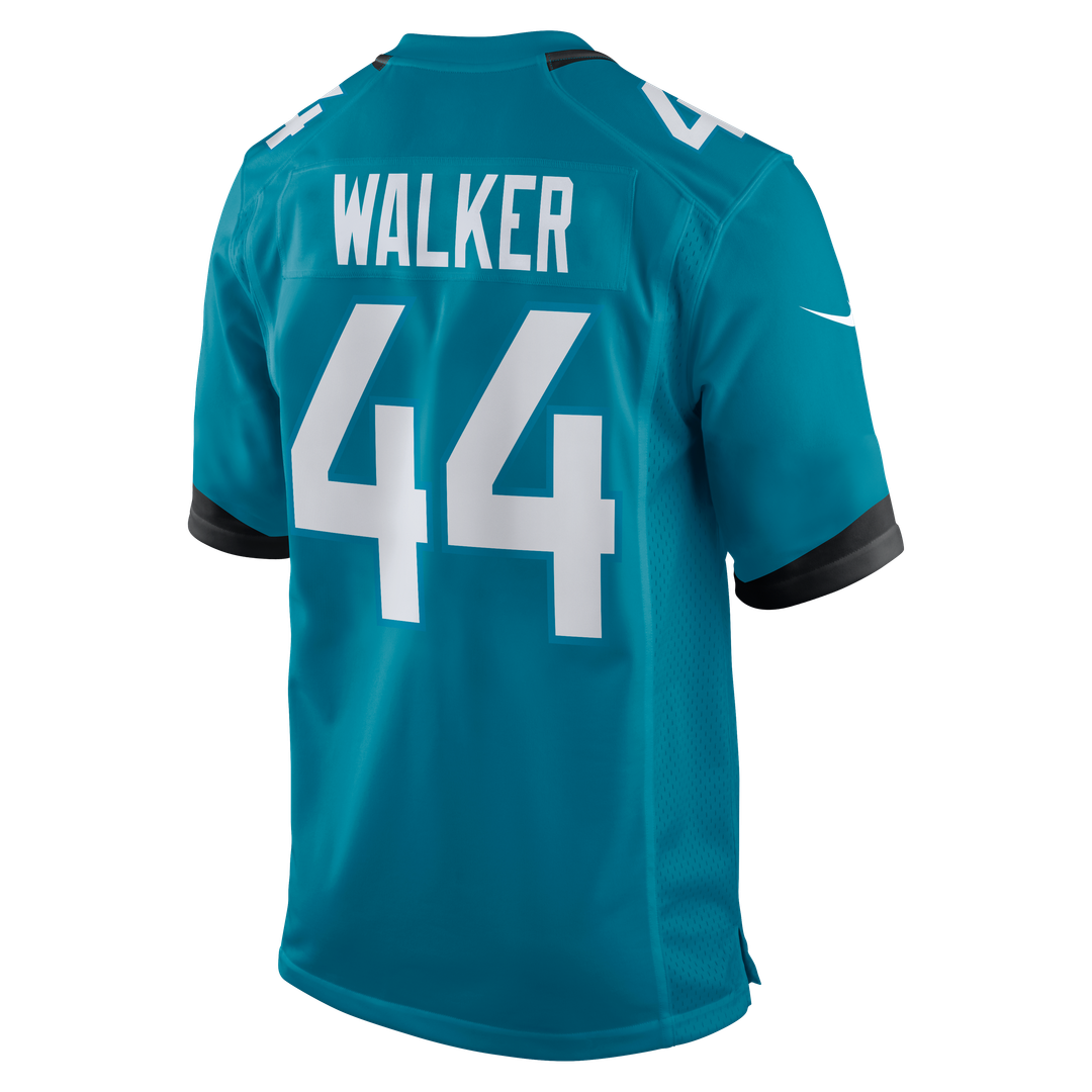Jacksonville Jaguars Travon Walker Teal Player Game Jersey product image 3, provided for visual reference and product detail