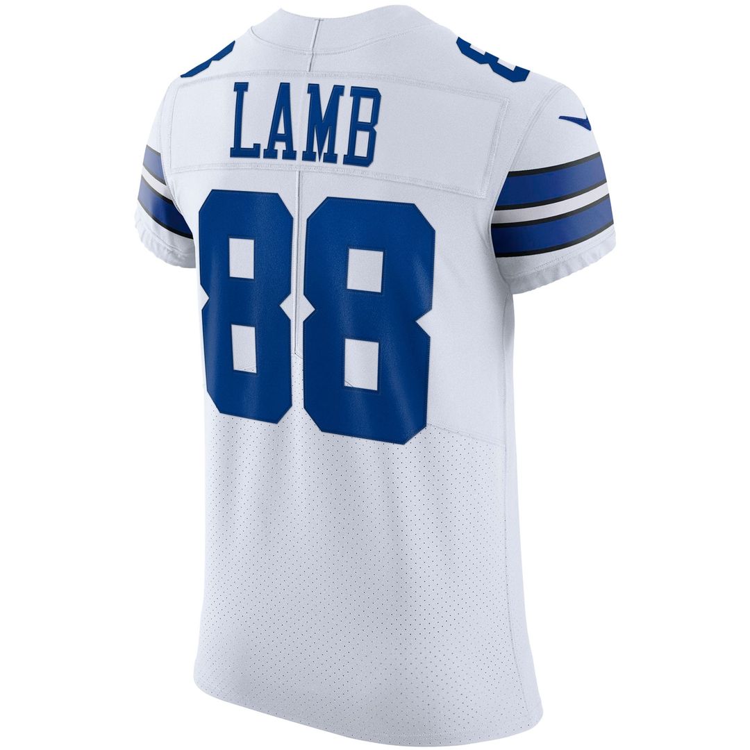 Dallas Cowboys CeeDee Lamb Navy Alternate Vapor Elite Jersey product image 9, provided for visual reference and product