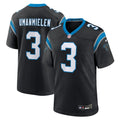 Carolina Panthers Princely Umanmielen Black Team Game Jersey product image 1, provided for visual reference and product