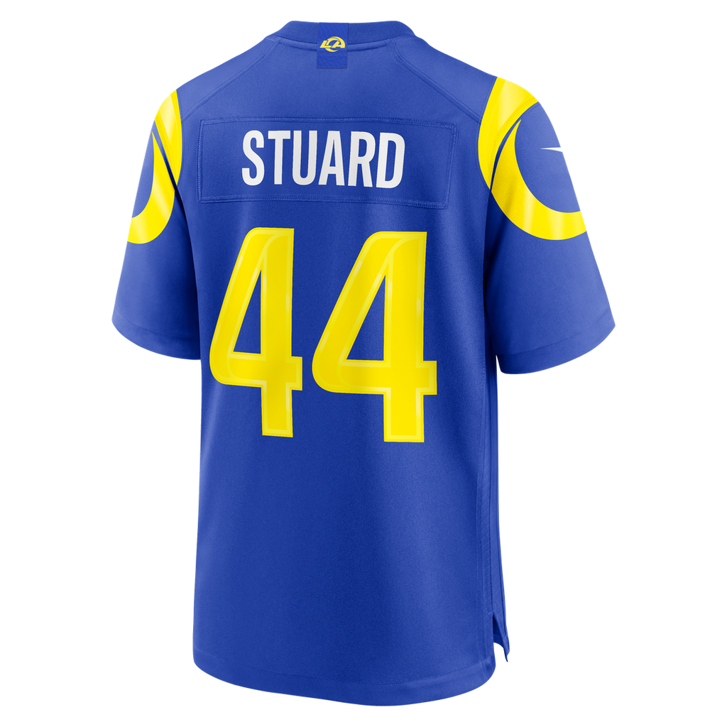 Los Angeles Rams Grant Stuard Royal Team Game Jersey product image 3, provided for visual reference and product detail review
