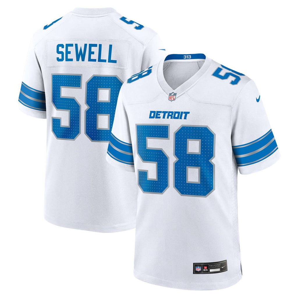 Detroit Lions Penei Sewell Blue Game Jersey product image 23, provided for visual reference and product detail review