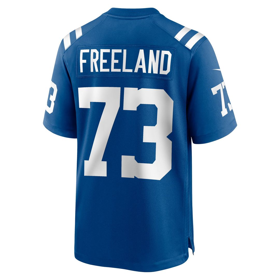 Indianapolis Colts Blake Freeland Royal Team Game Jersey product image 3, provided for visual reference and product detail