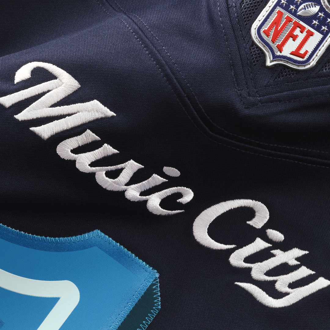 Tennessee Titans Jeffery Simmons Navy 2026 Rivalries Collection Stitched Limited Jersey product image 8, provided for visual