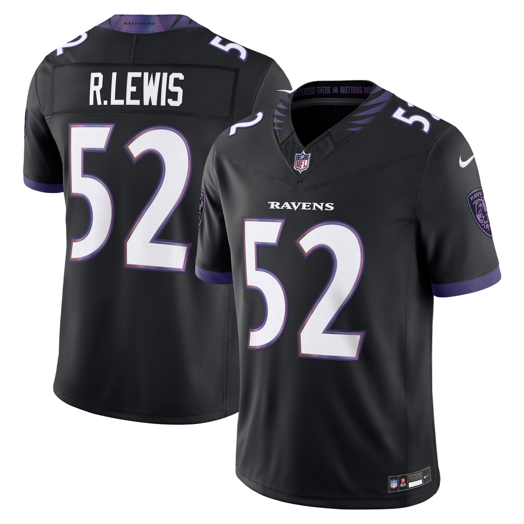 Baltimore Ravens Ray Lewis Black Alternate Vapor F.U.S.E. Stitched Retired Player Limited Jersey product image 4, provided