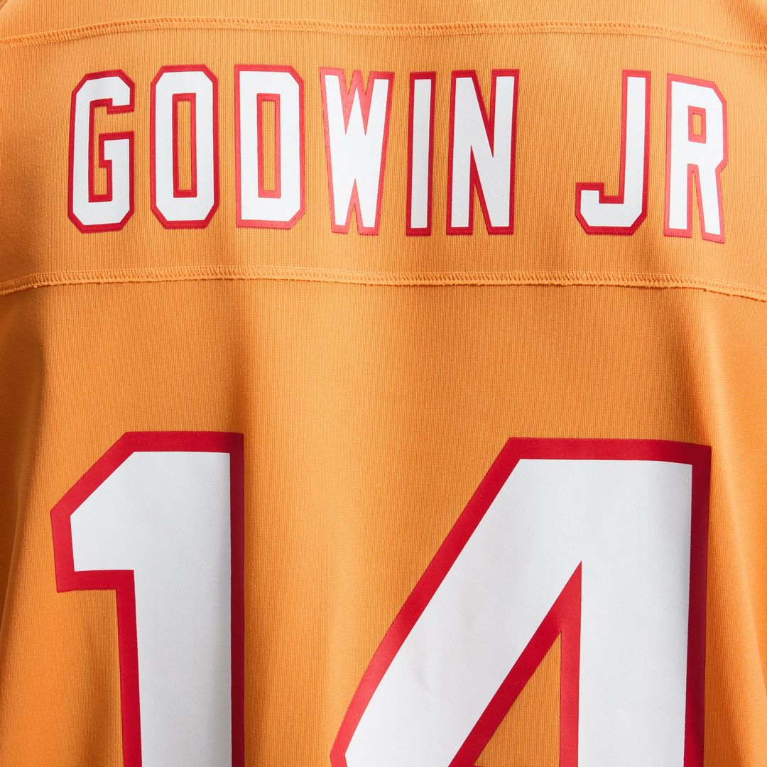 Tampa Bay Buccaneers Chris Godwin Jr. Red Game Player Jersey product image 30, provided for visual reference and product