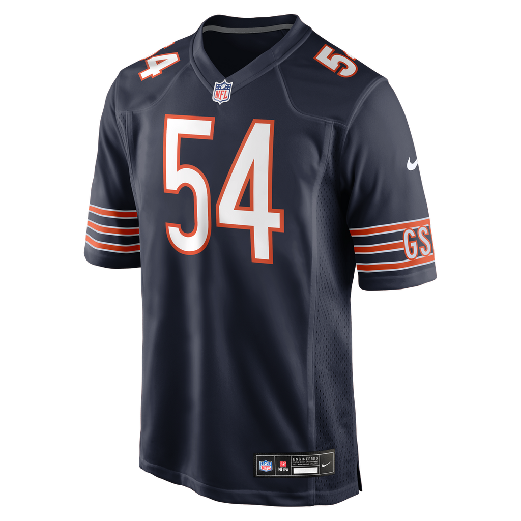 Chicago Bears Brian Urlacher White Retired Player Game Jersey product image 8, provided for visual reference and product