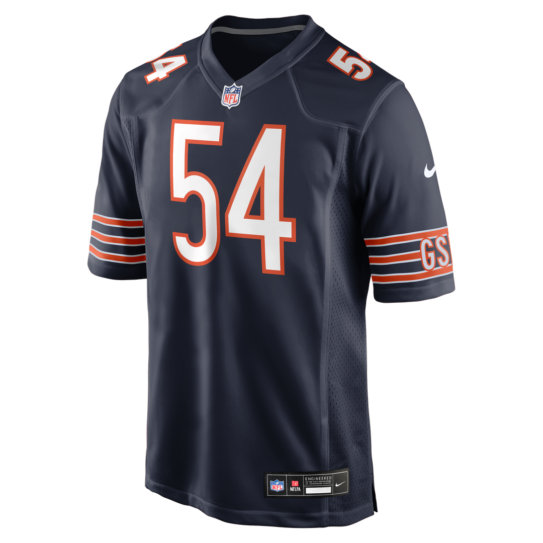 Chicago Bears Brian Urlacher White Retired Player Game Jersey product image 8, provided for visual reference and product