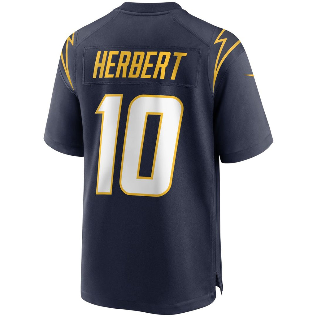 Los Angeles Chargers Justin Herbert Navy Alternate Game Jersey product image 3, provided for visual reference and product