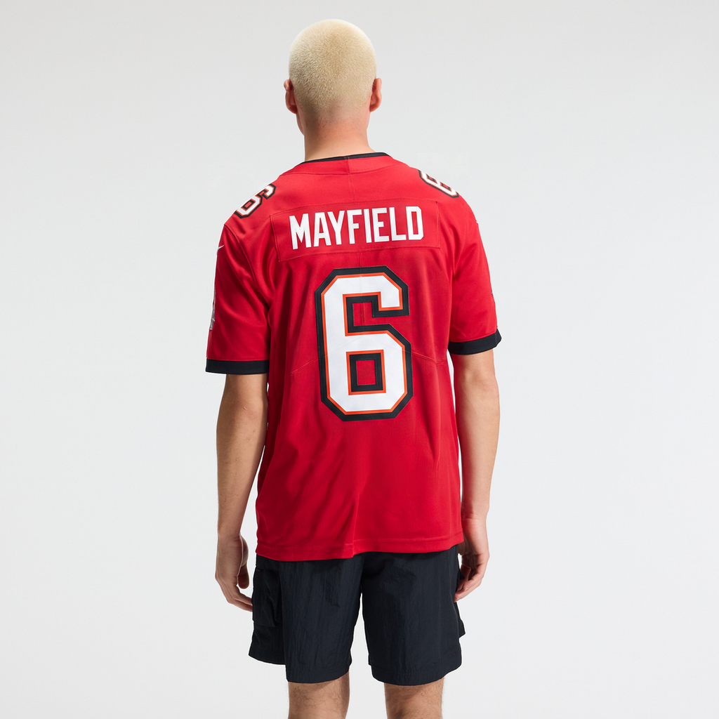 Tampa Bay Buccaneers Baker Mayfield Red Vapor Untouchable Limited Jersey product image 3, provided for visual reference and