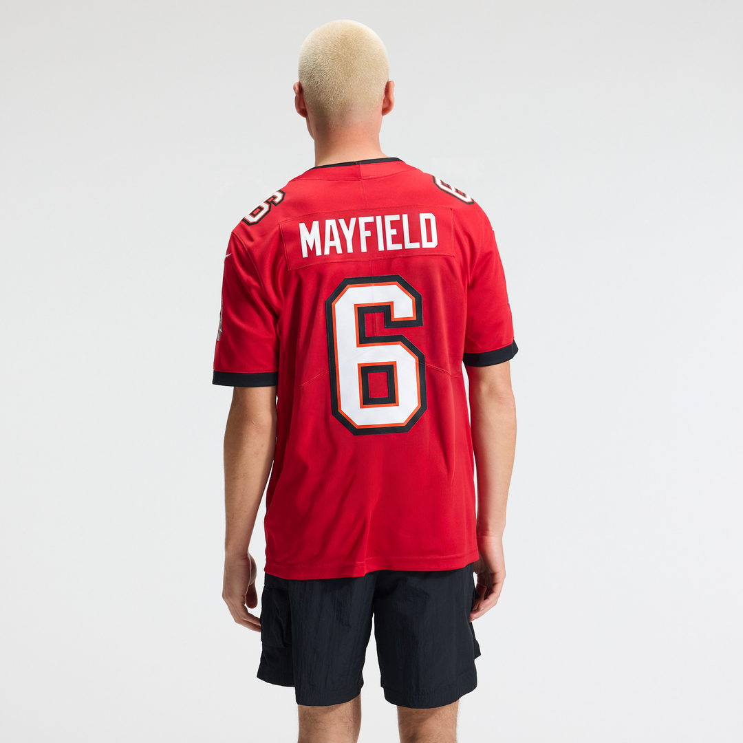 Tampa Bay Buccaneers Baker Mayfield Red Vapor Untouchable Limited Jersey product image 3, provided for visual reference and