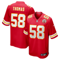 Kansas City Chiefs Derrick Thomas Red Game Retired Player Jersey product image 1, provided for visual reference and product