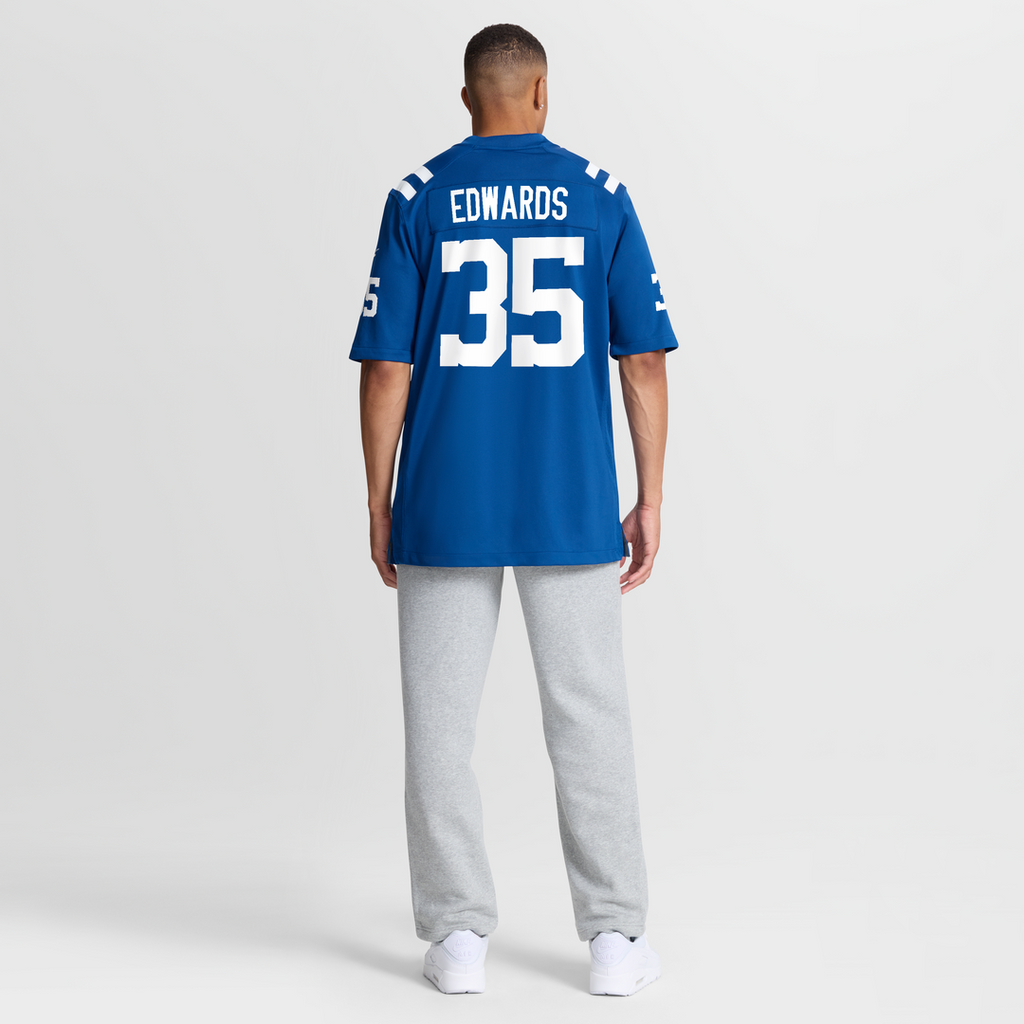 Indianapolis Colts Johnathan Edwards Royal Team Game Jersey product image 8, provided for visual reference and product