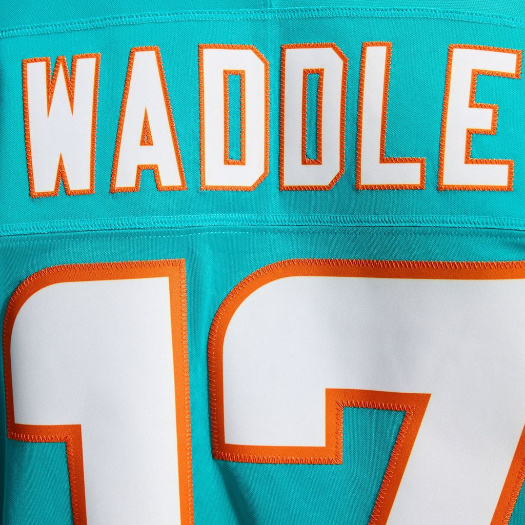 Miami Dolphins Jaylen Waddle Aqua Team Vapor F.U.S.E. Stitched Limited Jersey product image 12, provided for visual