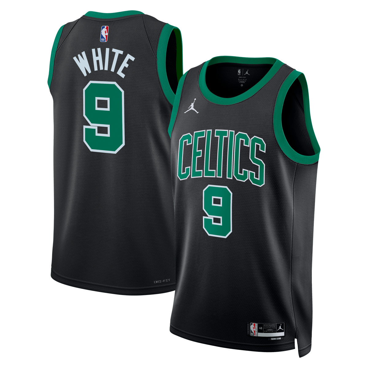 Derrick White Boston Celtics Statement Edition Swingman Jersey - Black - Unisex product image 1, provided for visual