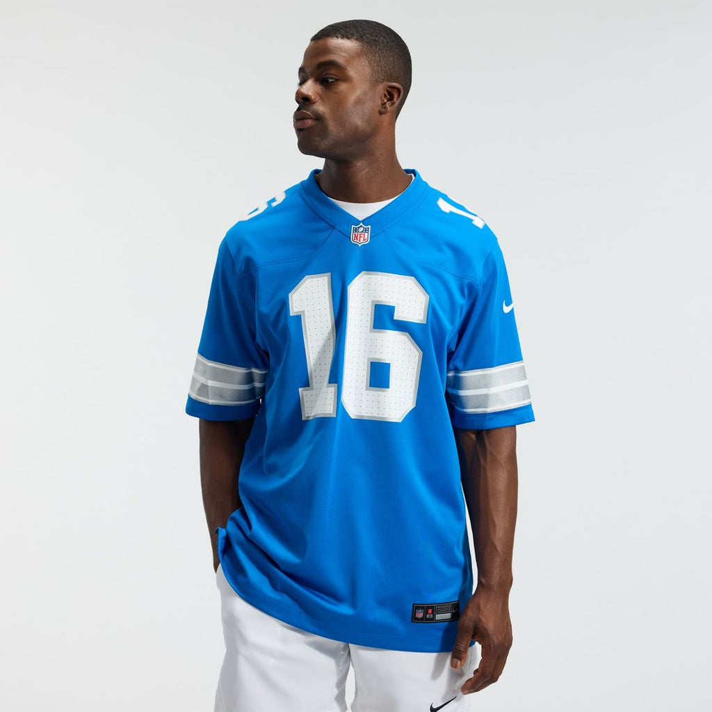 Detroit Lions Jared Goff Black 2nd Alternate Game Jersey product image 14, provided for visual reference and product detail