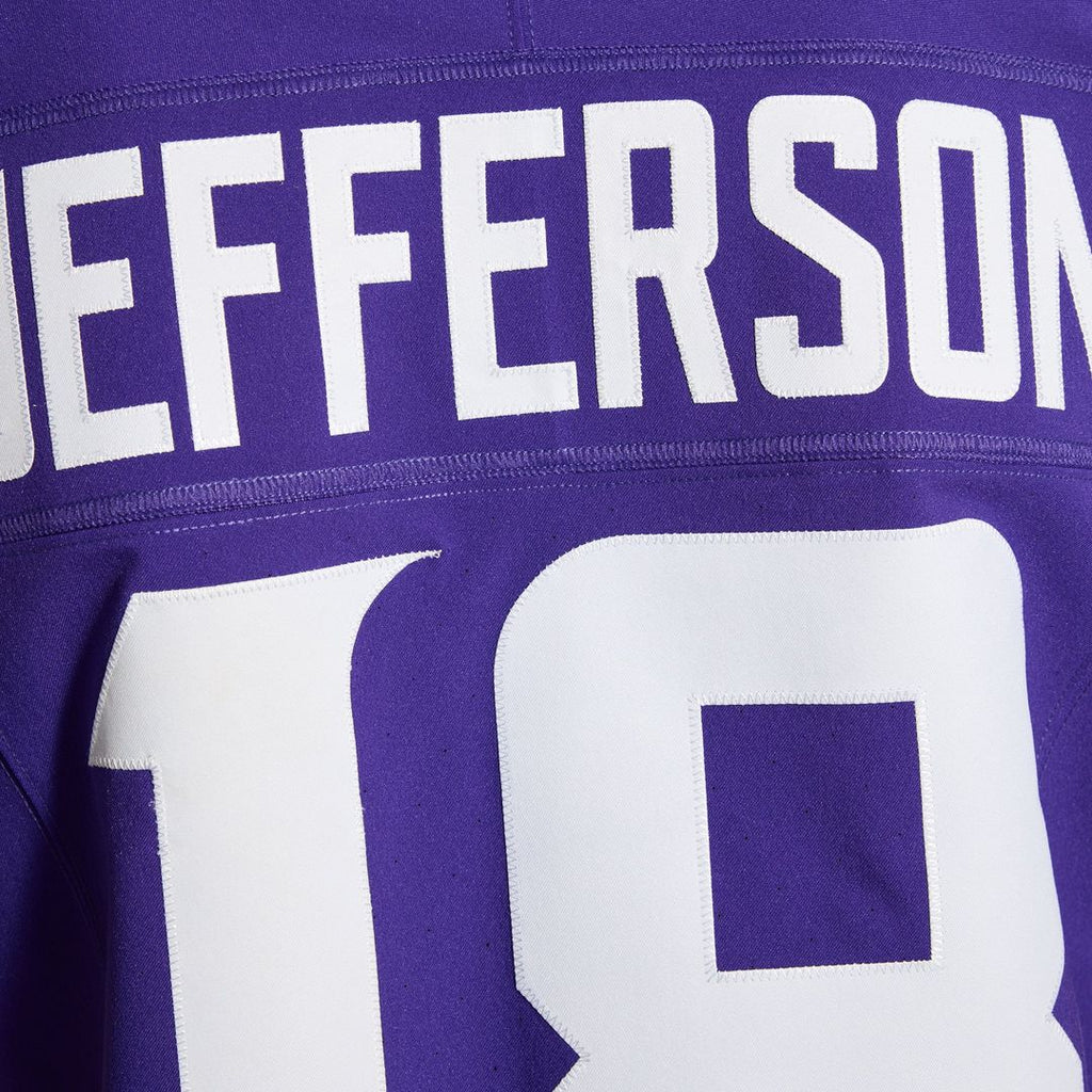Minnesota Vikings Justin Jefferson Purple Team Vapor F.U.S.E. Elite Jersey product image 12, provided for visual reference