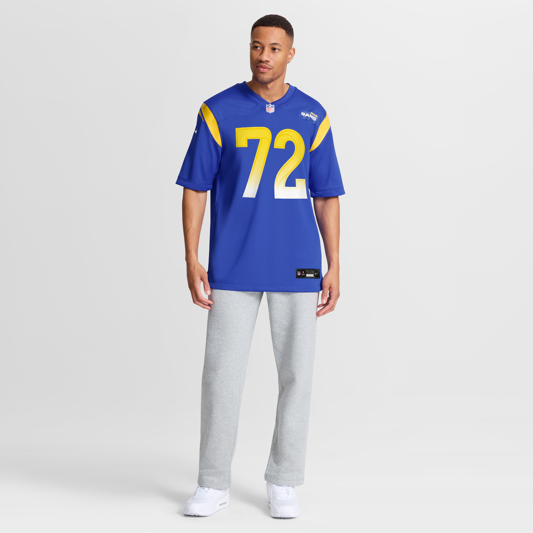 Los Angeles Rams D.J. Humphries Royal Team Game Jersey product image 7, provided for visual reference and product detail