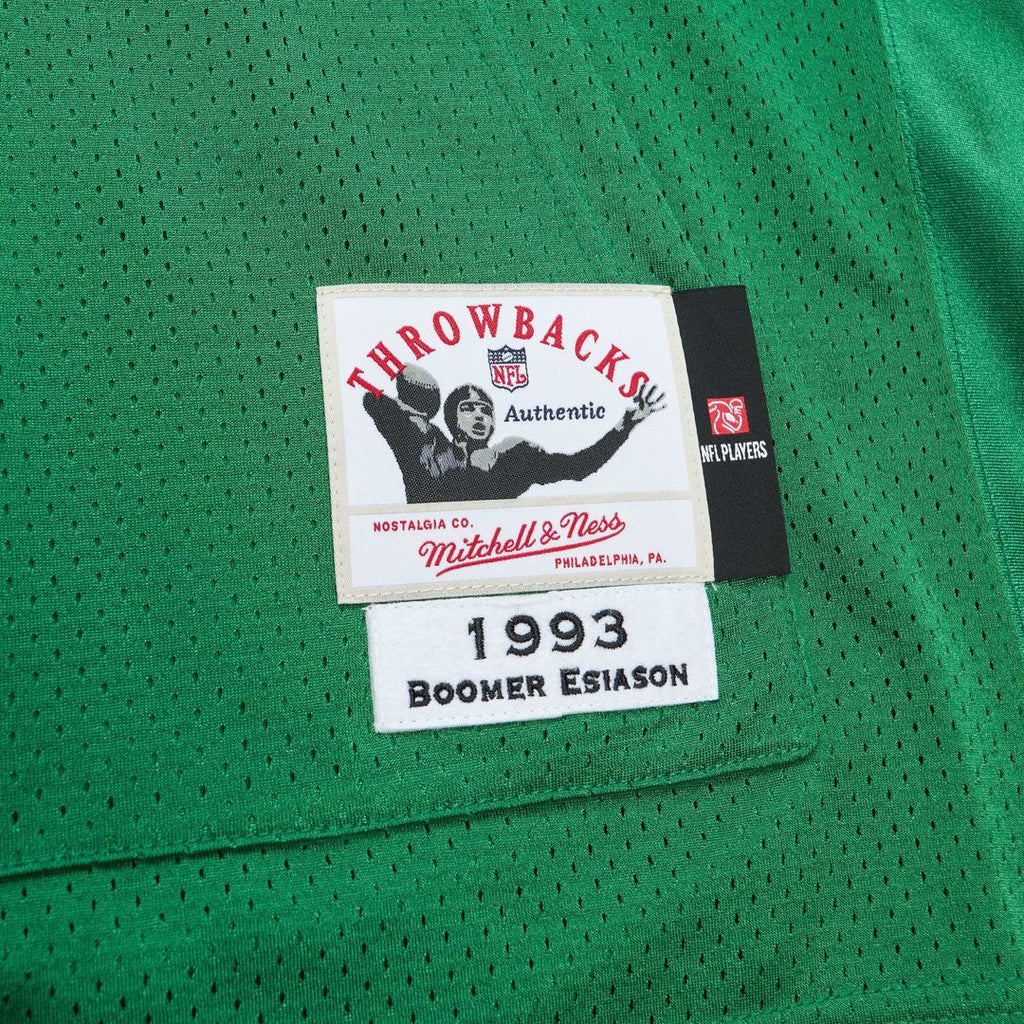 New York Jets Boomer Esiason Kelly Green 1993 Authentic Throwback Retired Player Pocket Jersey product image 6, provided for