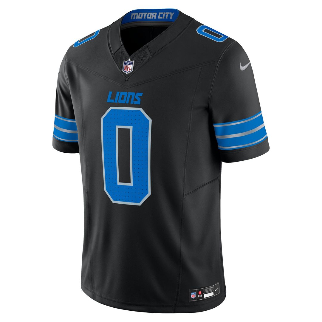 Detroit Lions Jahmyr Gibbs White Vapor F.U.S.E. Limited Jersey product image 25, provided for visual reference and product