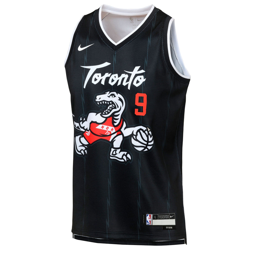 RJ Barrett Toronto Raptors 2025/26 City Edition Swingman Jersey - Black - Youth product image 3, provided for visual