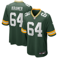 Green Bay Packers Jerry Kramer Green Game Retired Player Jersey product image 1, provided for visual reference and product