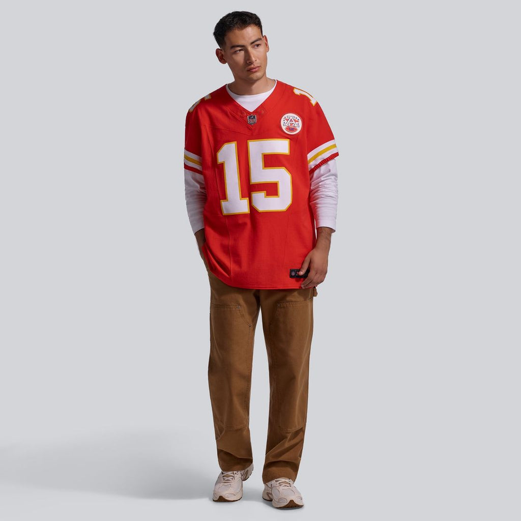 Kansas City Chiefs Patrick Mahomes Red Team Vapor F.U.S.E. Elite Jersey product image 4, provided for visual reference and
