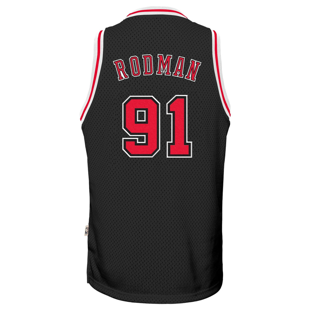 Dennis Rodman Chicago Bulls 1997-98 Hardwood Classics Alternate Swingman Jersey - Black - Youth product image 2, provided