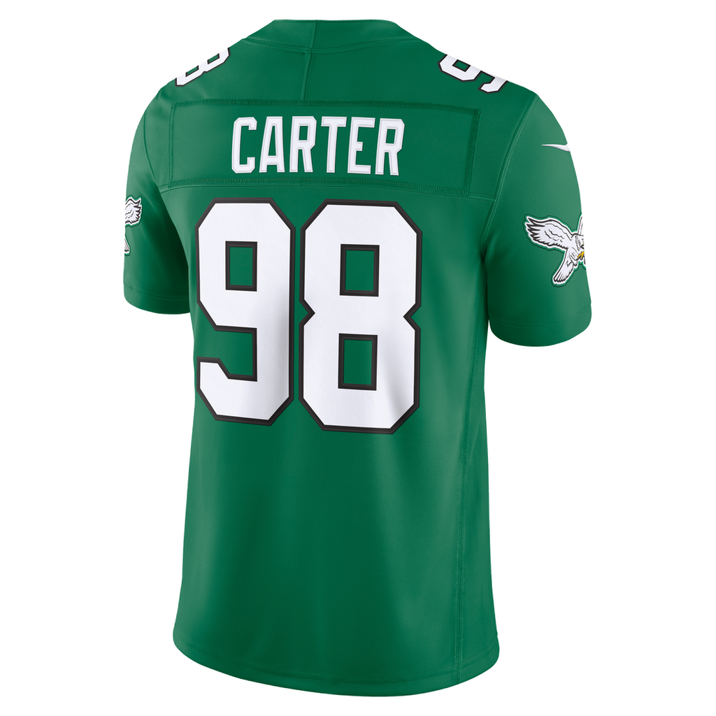 Philadelphia Eagles Jalen Carter Midnight Green Team Vapor F.U.S.E. Stitched Limited Jersey product image 9, provided for
