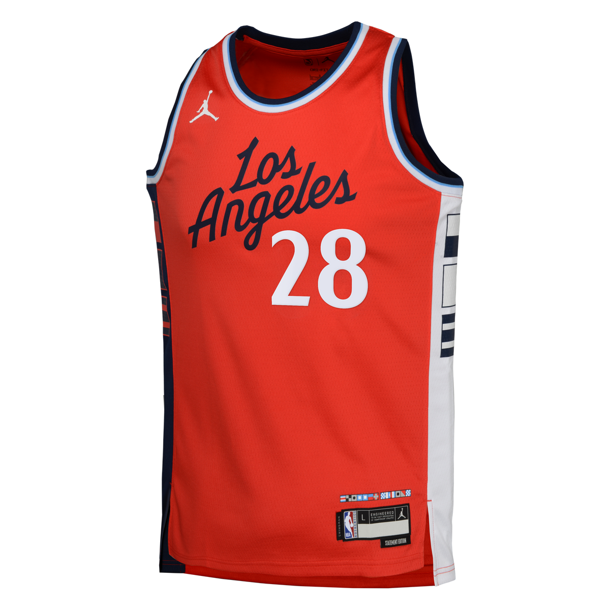 Rui Hachimura Los Angeles Clippers Statement Edition Swingman Jersey - Red - Youth product image 3, provided for visual