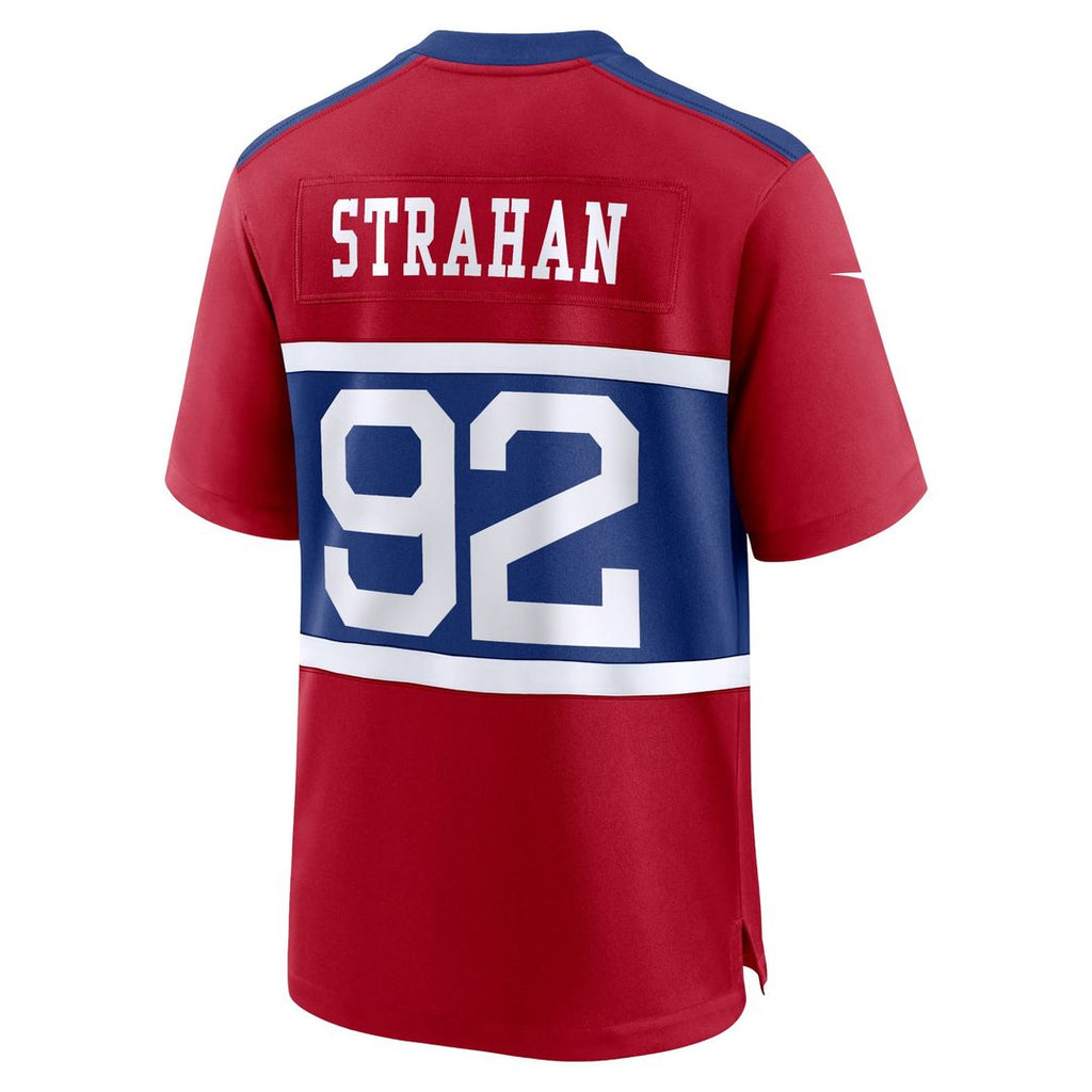 New York Giants Michael Strahan Century Red Alternate Retired Player Game Jersey product image 3, provided for visual