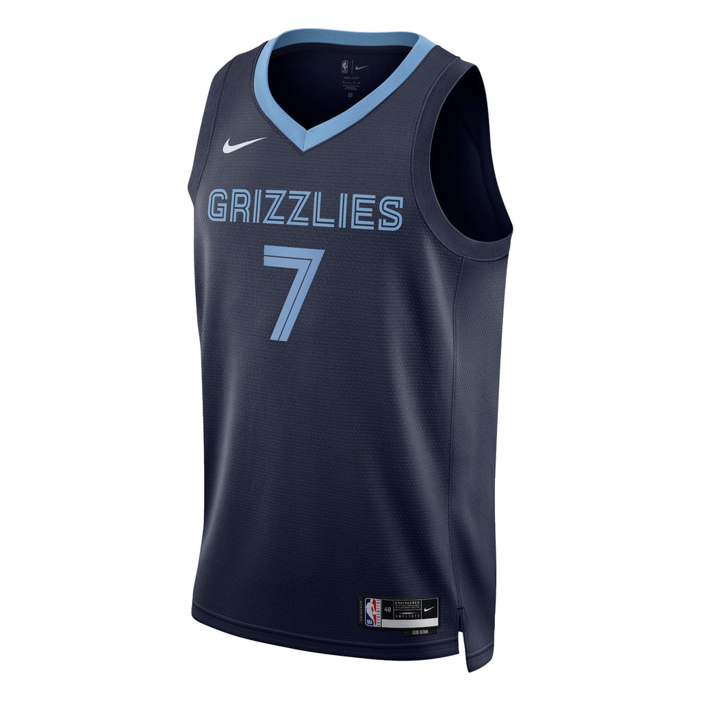 Santi Aldama Memphis Grizzlies Icon Edition Swingman Jersey - Navy - Unisex product image 2, provided for visual reference