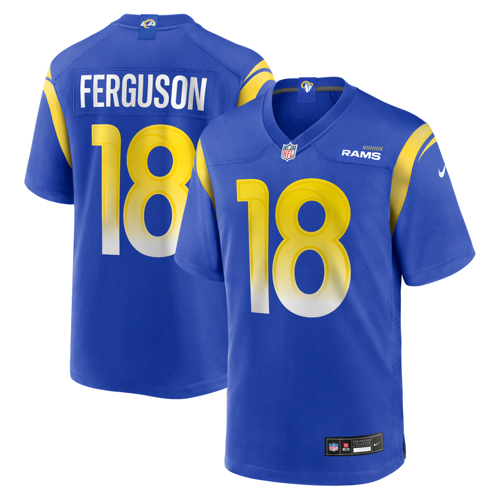 Los Angeles Rams Terrance Ferguson Royal Team Game Jersey product image 1, provided for visual reference and product detail
