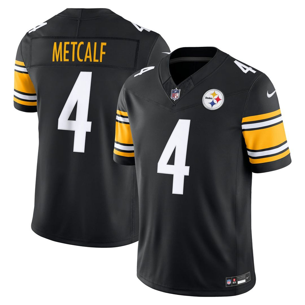 Pittsburgh Steelers DK Metcalf Black Team Vapor F.U.S.E. Stitched Limited Jersey product image 1, provided for visual