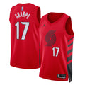 Shaedon Sharpe Portland Trail Blazers Statement Edition Swingman Jersey - Red - Unisex product image 1, provided for visual