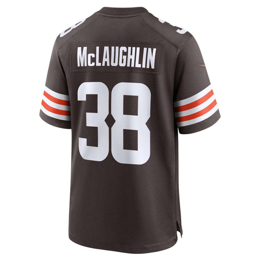 Cleveland Browns Jaleel McLaughlin Brown Team Game Jersey product image 5, provided for visual reference and product detail