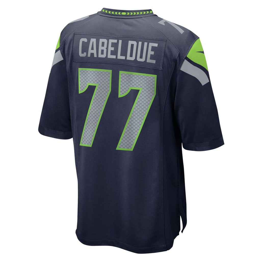 Seattle Seahawks Bryce Cabeldue College Navy Team Game Jersey product image 3, provided for visual reference and product