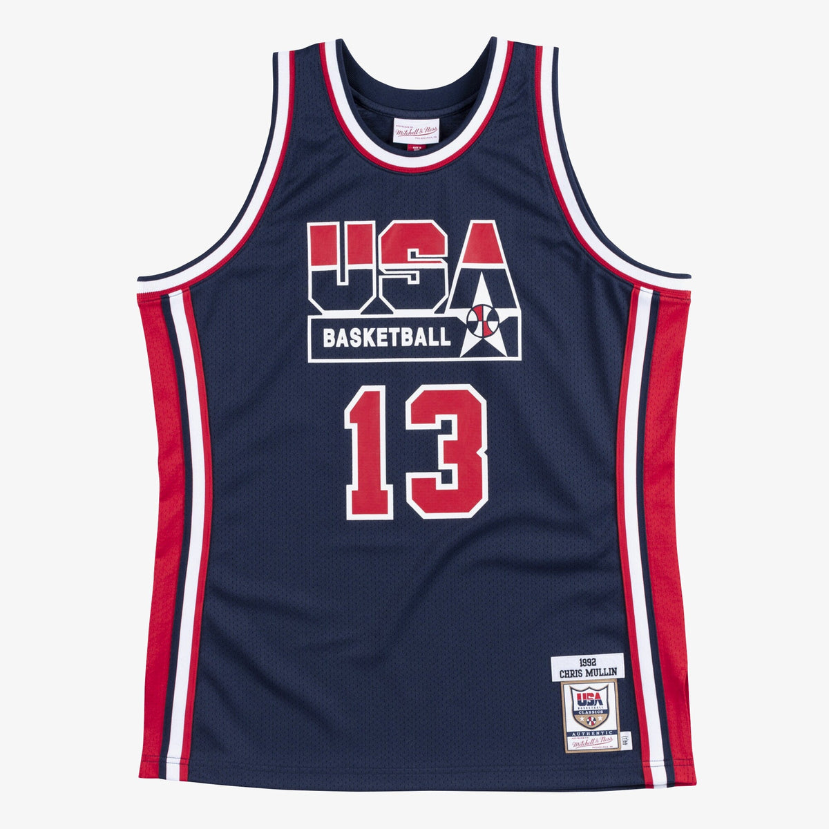 Chris Mullin USA Basketball 1992 Authentic Jersey product image 2, provided for visual reference and product detail review