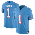 Tennessee Titans Cameron Ward Light Blue Team Vapor F.U.S.E. Stitched Limited Jersey product image 1, provided for visual
