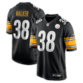 Pittsburgh Steelers Mykal Walker Black Team Game Jersey product image 1, provided for visual reference and product detail