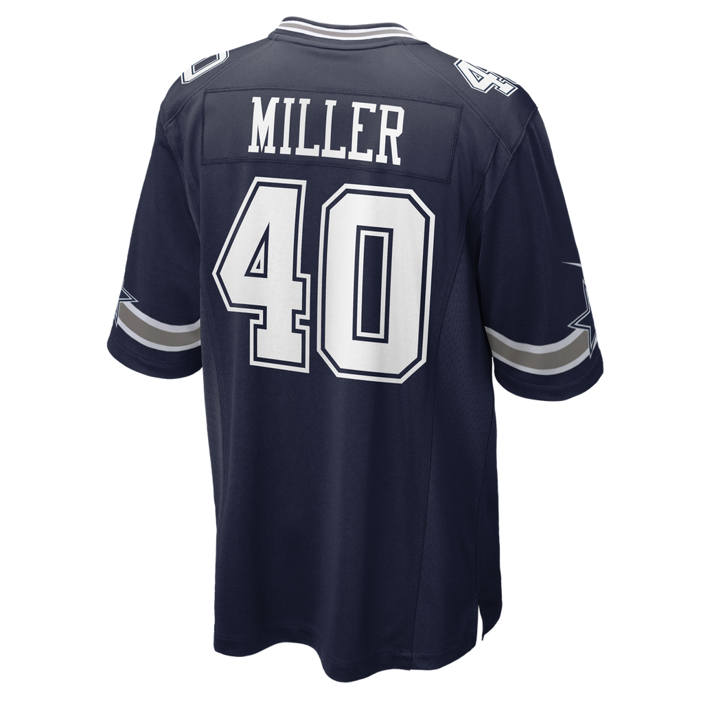 Dallas Cowboys Von Miller Navy Game Jersey product image 5, provided for visual reference and product detail review