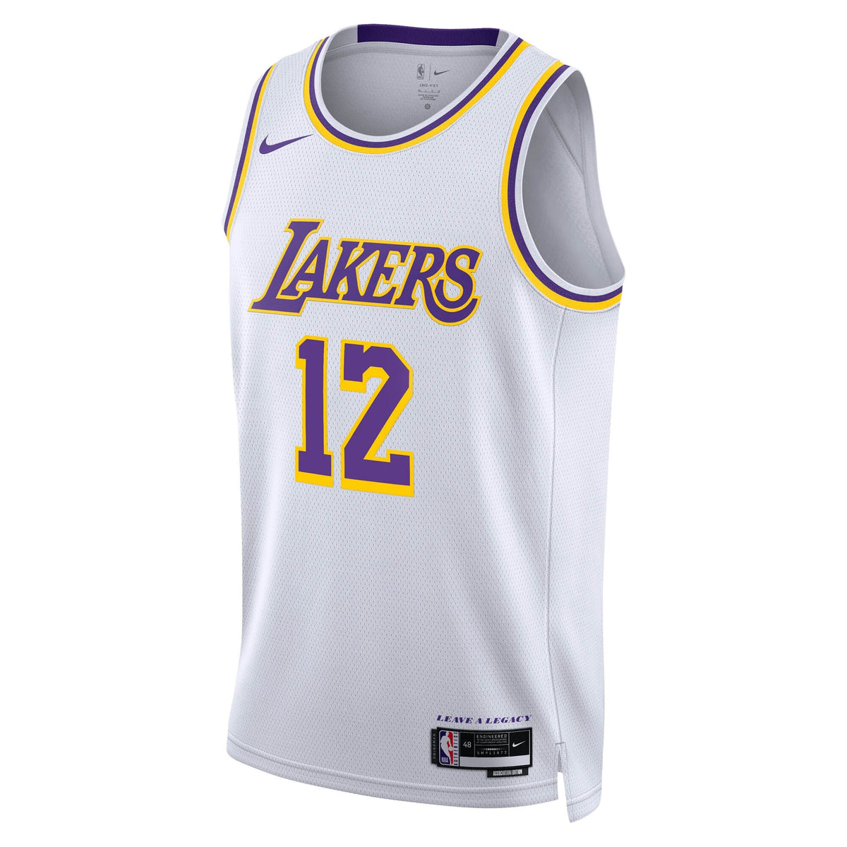 Jake LaRavia Los Angeles Lakers Association Edition Swingman Jersey - White - Unisex product image 3, provided for visual