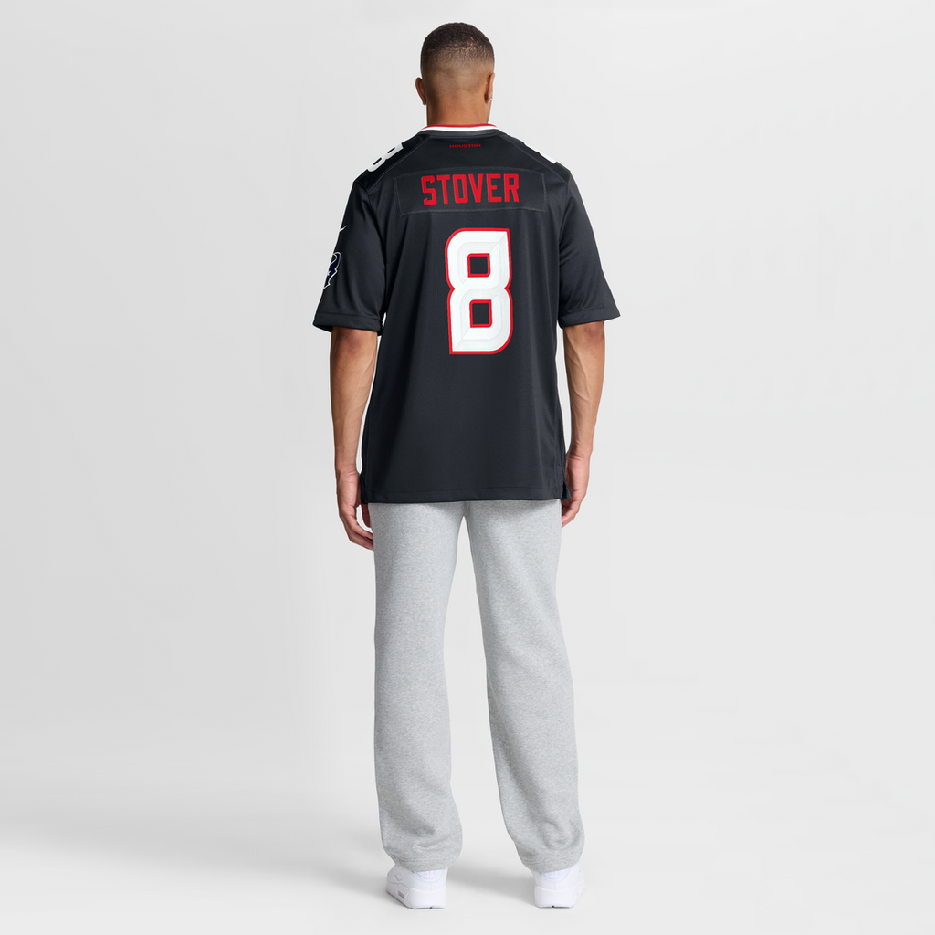 Houston Texans Cade Stover Navy Team Game Jersey product image 5, provided for visual reference and product detail review