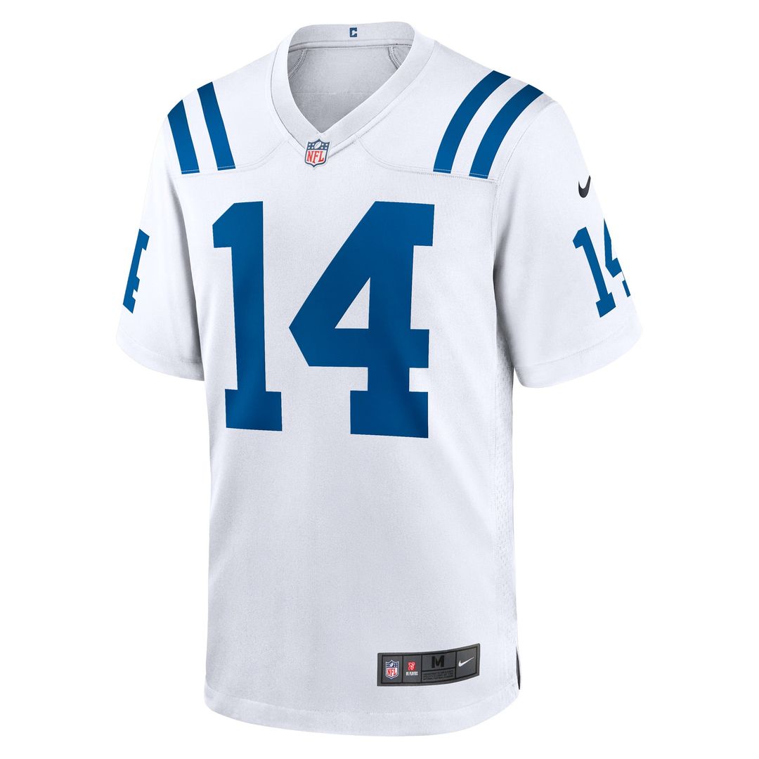 Indianapolis Colts Alec Pierce White Away Game Player Jersey product image 2, provided for visual reference and product