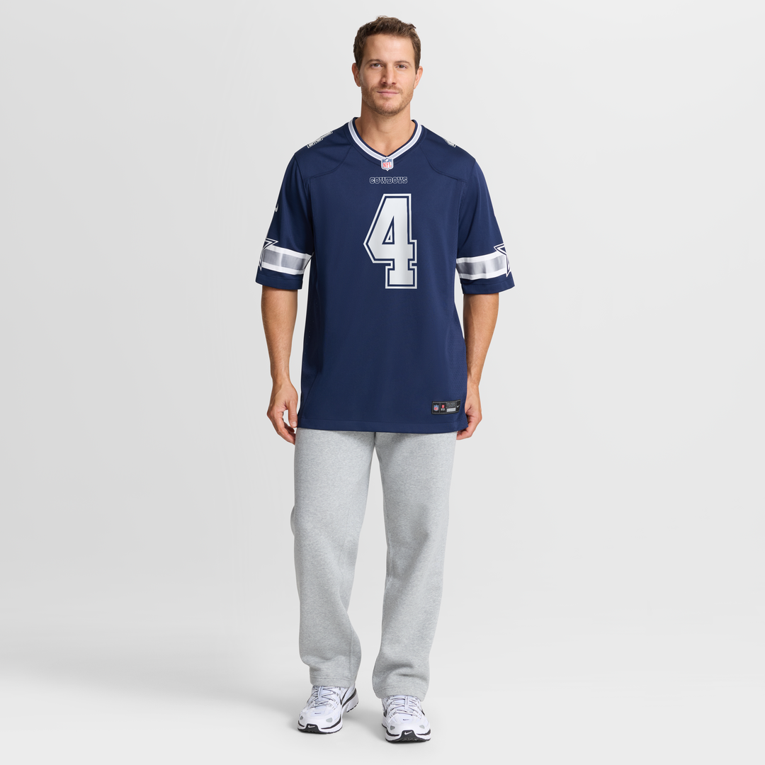 Dallas Cowboys Dak Prescott Navy Game Team Jersey product image 15, provided for visual reference and product detail review