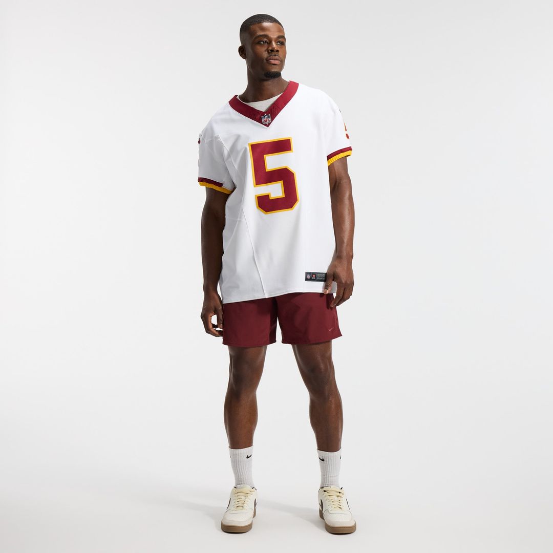 Washington Commanders Jayden Daniels White Alternate 2 Super Bowl Era Vapor F.U.S.E. Elite Jersey product image 4, provided