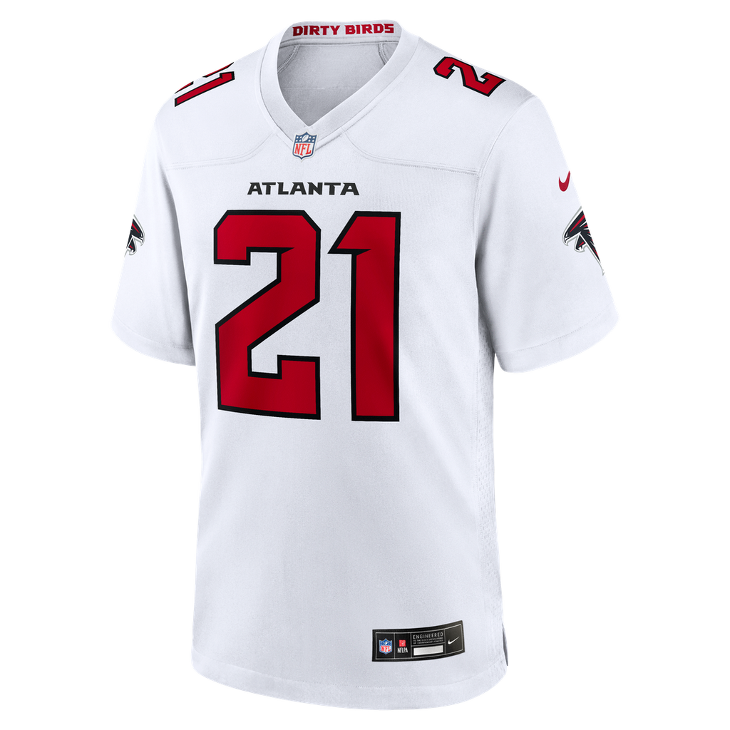 Atlanta Falcons Deion Sanders Red Retired Player Game Jersey product image 8, provided for visual reference and product