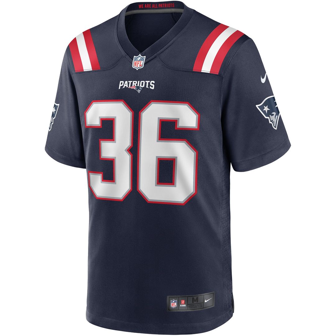 New England Patriots Lawyer Milloy Navy Game Retired Player Jersey product image 2, provided for visual reference and