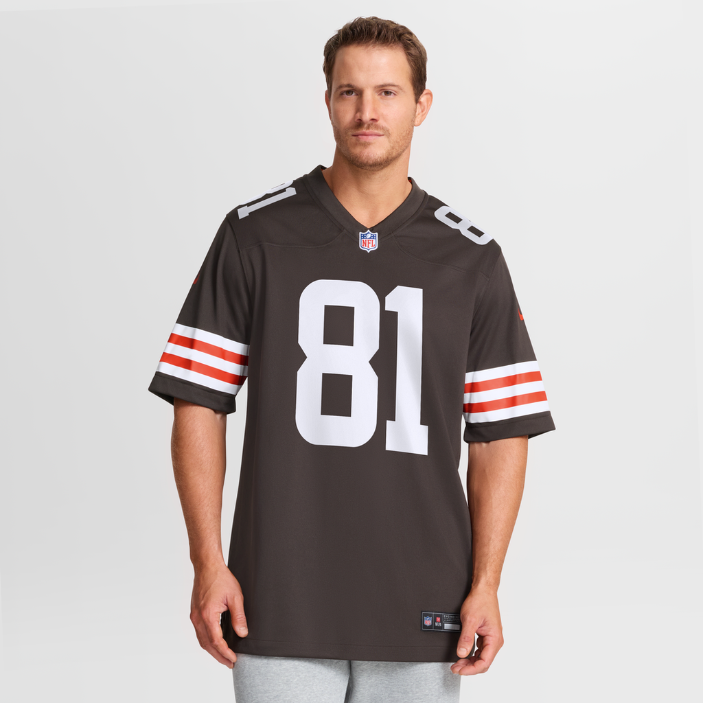 Cleveland Browns Luke Floriea Brown Team Game Jersey product image 4, provided for visual reference and product detail review
