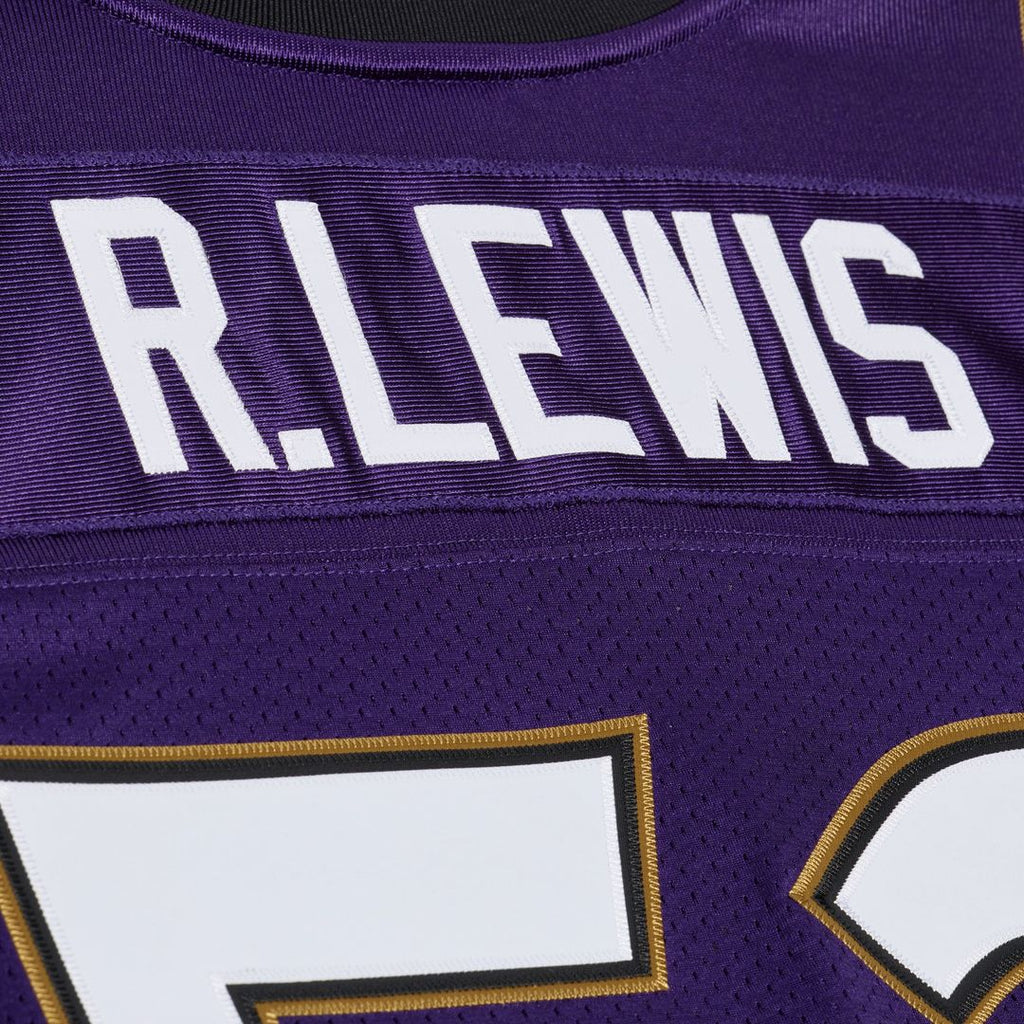 Baltimore Ravens Ray Lewis Purple 1996 Authentic Throwback Jersey product image 8, provided for visual reference and product