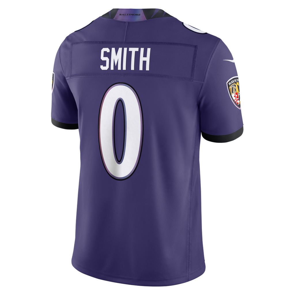 Baltimore Ravens Roquan Smith Purple Team Vapor F.U.S.E. Stitched Limited Jersey product image 3, provided for visual